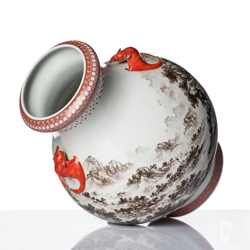 A grisaille 'landscape' vase, - 图6